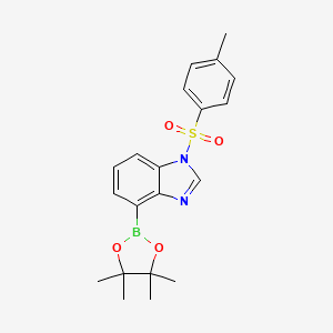 molecular formula C20H23BN2O4S B13981614 4-(4,4,5,5-Tetramethyl-1,3,2-dioxaborolan-2-yl)-1-tosyl-1H-benzo[d]imidazole CAS No. 1492029-43-2