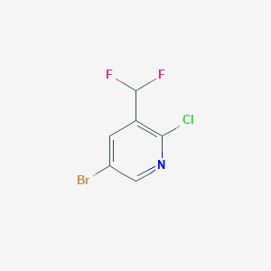 5-Bromo-2-chloro-3-(difluoromethyl)pyridine