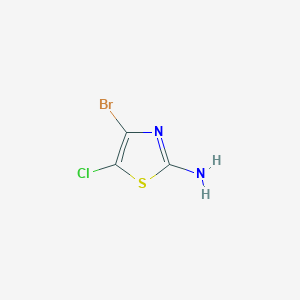 molecular formula C3H2BrClN2S B13981643 4-Bromo-5-chloro-1,3-thiazol-2-amine 