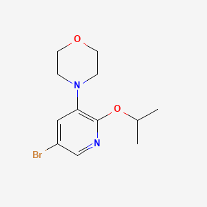molecular formula C12H17BrN2O2 B13981651 4-(5-Bromo-2-isopropoxypyridin-3-yl)morpholine 