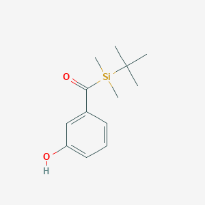 molecular formula C13H20O2Si B13981674 (Tert-butyldimethylsilyl)(3-hydroxyphenyl)methanone 