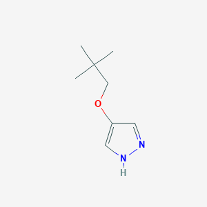 molecular formula C8H14N2O B13981675 4-(Neopentyloxy)-1H-pyrazole 