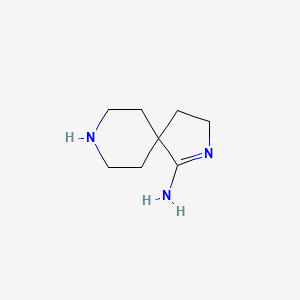 molecular formula C8H15N3 B13981683 2,8-Diazaspiro[4.5]dec-1-en-1-amine 