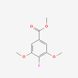 molecular formula C10H11IO4 B13981736 Methyl 4-iodo-3,5-dimethoxybenzoate 