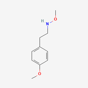 molecular formula C10H15NO2 B1398175 Benzeneethanamine, N,4-dimethoxy- CAS No. 1438858-66-2