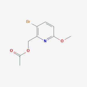 molecular formula C9H10BrNO3 B13981770 (3-Bromo-6-methoxypyridin-2-yl)methyl acetate CAS No. 269058-51-7