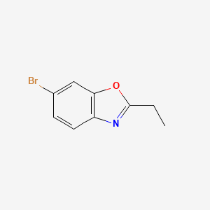 molecular formula C9H8BrNO B13981778 6-Bromo-2-ethylbenzo[d]oxazole 