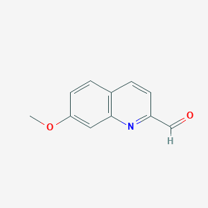 molecular formula C11H9NO2 B13981799 7-Methoxyquinoline-2-carbaldehyde 