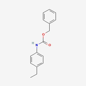 molecular formula C16H17NO2 B13981805 Carbamic acid, (4-ethylphenyl)-, phenylmethyl ester CAS No. 93008-63-0