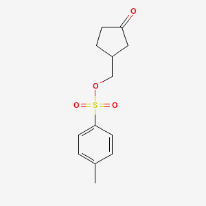 molecular formula C13H16O4S B13981820 (3-Oxocyclopentyl)methyl 4-methylbenzenesulfonate CAS No. 64646-10-2