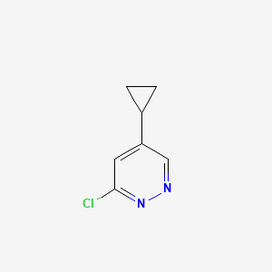 molecular formula C7H7ClN2 B13981823 3-Chloro-5-cyclopropylpyridazine 