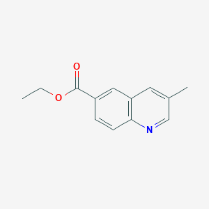 molecular formula C13H13NO2 B13981835 Ethyl 3-methyl-6-quinolinecarboxylate 
