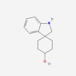 molecular formula C13H17NO B13981876 Spiro[cyclohexane-1,3'-indolin]-4-ol 