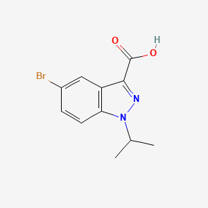 molecular formula C11H11BrN2O2 B13981912 5-Bromo-1-isopropyl-1H-indazole-3-carboxylic acid 