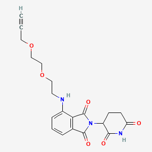 molecular formula C20H21N3O6 B13981949 Pomalidomide-PEG2-Propargyl 