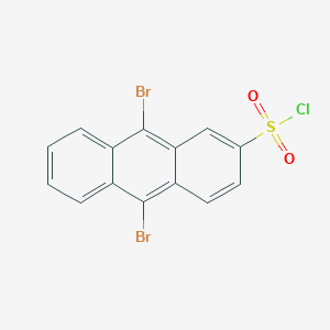 molecular formula C14H7Br2ClO2S B013982 9,10-dibromoanthracene-2-sulfonyl Chloride CAS No. 210174-74-6