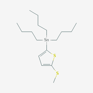 molecular formula C17H32S2Sn B13982018 Tributyl[5-(methylsulfanyl)thiophen-2-YL]stannane CAS No. 474706-72-4
