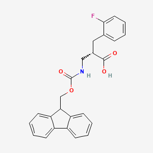 molecular formula C25H22FNO4 B13982059 Fmoc-(s)-3-amino-2-(2-fluorobenzyl)propanoic acid 