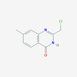 molecular formula C10H9ClN2O B13982063 2-(Chloromethyl)-7-methylquinazolin-4(3H)-one 