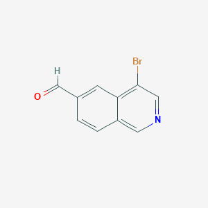 molecular formula C10H6BrNO B13982071 4-Bromoisoquinoline-6-carbaldehyde 