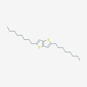 molecular formula C22H36S2 B13982077 2,5-Dioctylthieno[3,2-b]thiophene 