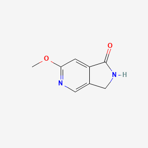 molecular formula C8H8N2O2 B13982093 6-Methoxy-2,3-dihydro-1H-pyrrolo[3,4-C]pyridin-1-one 
