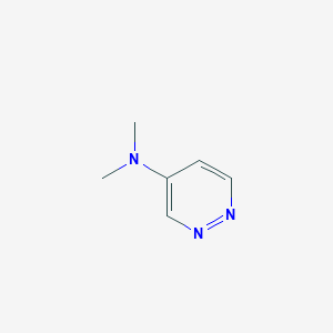 molecular formula C6H9N3 B13982103 N,N-dimethylpyridazin-4-amine CAS No. 17258-38-7
