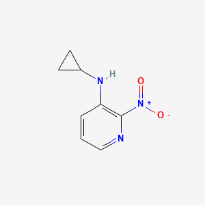 molecular formula C8H9N3O2 B13982111 N-Cyclopropyl-2-nitropyridin-3-amine 