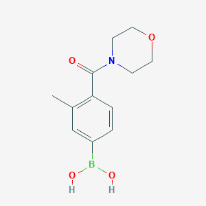 molecular formula C12H16BNO4 B13982171 (3-Methyl-4-(morpholine-4-carbonyl)phenyl)boronic acid 