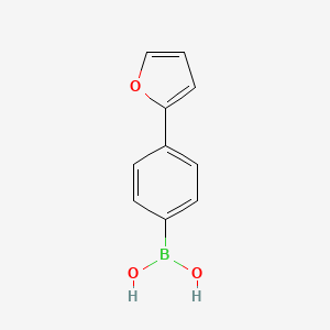 molecular formula C10H9BO3 B13982193 4-(2-Furanyl)phenylboronic acid 