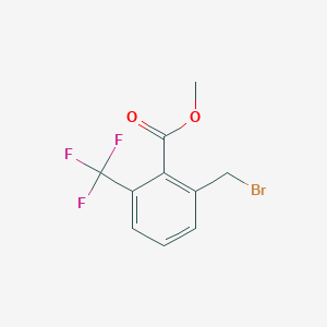 molecular formula C10H8BrF3O2 B13982200 Methyl 2-bromomethyl-6-(trifluoromethyl)benzoate 