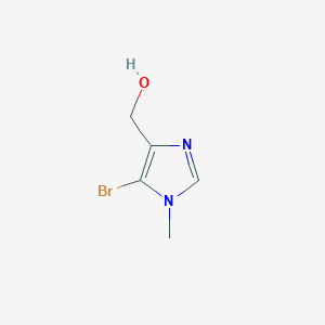molecular formula C5H7BrN2O B13982205 5-Bromo-1-methyl-1H-imidazole-4-methanol 