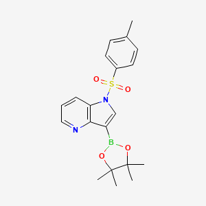 molecular formula C20H23BN2O4S B13982210 3-(4,4,5,5-Tetramethyl-1,3,2-dioxaborolan-2-YL)-1-tosyl-1H-pyrrolo[3,2-B]pyridine 
