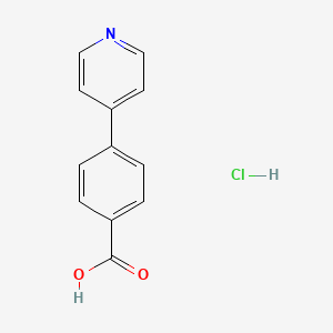 molecular formula C12H10ClNO2 B13982219 4-(Pyridin-4-yl)benzoic acid hydrochloride 