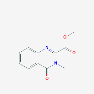 molecular formula C12H12N2O3 B13982220 Ethyl 3-methyl-4-oxo-3,4-dihydroquinazoline-2-carboxylate 