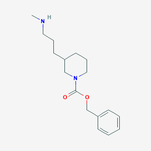 molecular formula C17H26N2O2 B13982330 Benzyl 3-(3-(methylamino)propyl)piperidine-1-carboxylate 