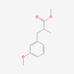 molecular formula C12H16O3 B13982334 methyl 3-(3-methoxyphenyl)-2-methylpropanoate 