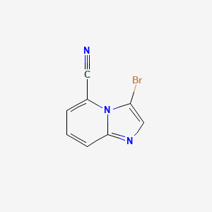 molecular formula C8H4BrN3 B13982362 3-Bromoimidazo[1,2-a]pyridine-5-carbonitrile 