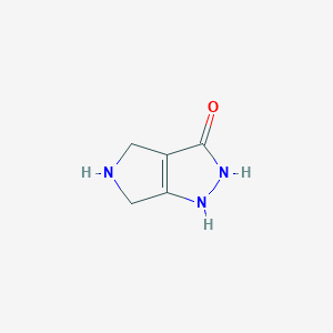molecular formula C5H7N3O B13982365 Pyrrolo[3,4-c]pyrazol-3(2H)-one, 1,4,5,6-tetrahydro- 