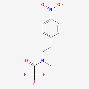 molecular formula C11H11F3N2O3 B13982392 N-methyl-N-(2-(4-nitrophenyl)ethyl)trifluoroacetamide CAS No. 124562-85-2