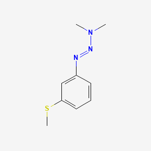 molecular formula C9H13N3S B13982411 3,3-Dimethyl-1-(m-methylthiophenyl)triazene CAS No. 52416-14-5