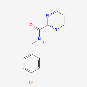 molecular formula C12H10BrN3O B13982419 N-(4-Bromobenzyl)pyrimidine-2-carboxamide 