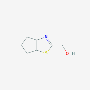 molecular formula C7H9NOS B13982446 5,6-Dihydro-4H-cyclopentathiazole-2-methanol CAS No. 135206-82-5