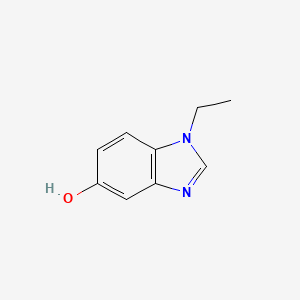 molecular formula C9H10N2O B13982489 1-ethyl-1H-benzo[d]imidazol-5-ol CAS No. 90868-12-5