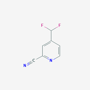 molecular formula C7H4F2N2 B13982505 4-(Difluoromethyl)picolinonitrile CAS No. 1211582-77-2