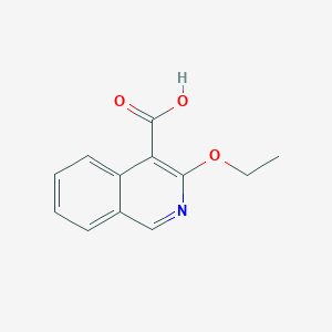 molecular formula C12H11NO3 B13982514 3-Ethoxyisoquinoline-4-carboxylic acid 