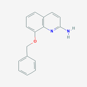 molecular formula C16H14N2O B13982523 8-(Benzyloxy)quinolin-2-amine 