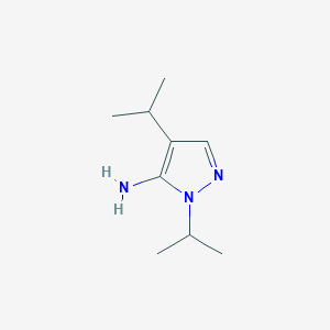 molecular formula C9H17N3 B13982526 1,4-Diisopropyl-1H-pyrazol-5-amine 