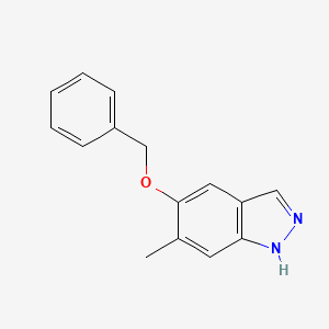 molecular formula C15H14N2O B13982541 5-(Benzyloxy)-6-methyl-1H-indazole CAS No. 918440-10-5