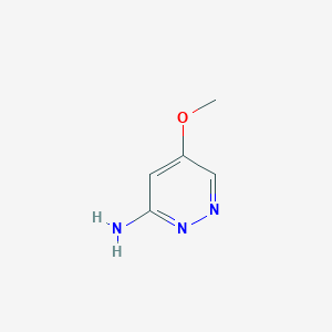 molecular formula C5H7N3O B13982553 5-Methoxypyridazin-3-amine 